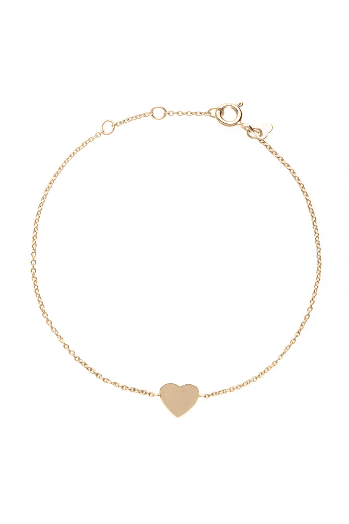 Rose gold heart bracelet