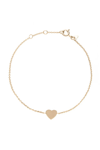 Rose gold heart bracelet