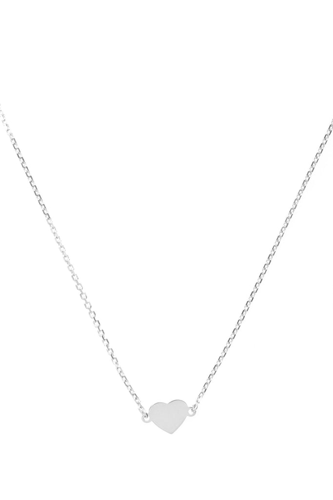 Silver heart necklace