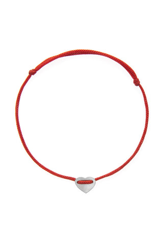 HalfHalf silver heart bracelet
