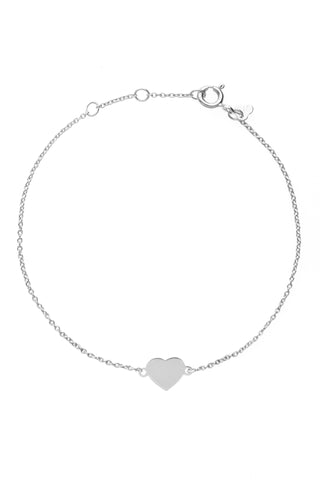 Silver heart bracelet