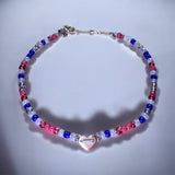 Korálkový náramok so zlatým srtiečkom a uzáverom- UNISEX