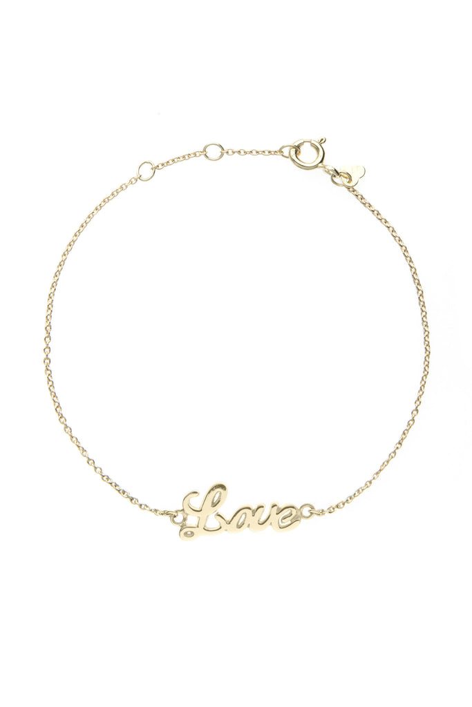 Yellow gold LOVE bracelet