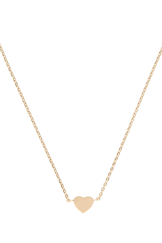 Gold rose Heart necklace