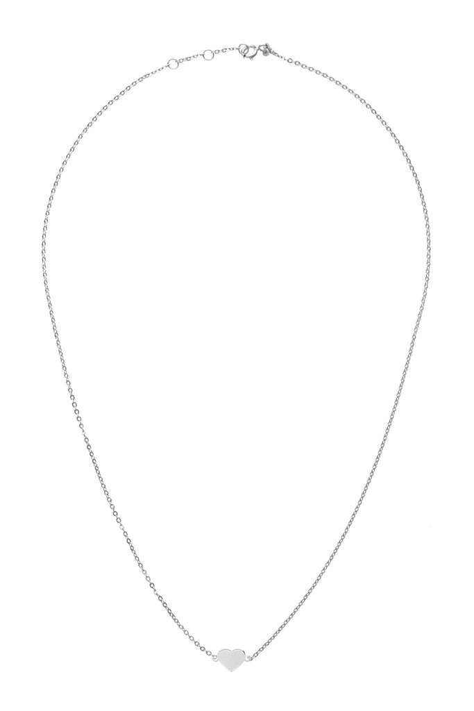 Silver heart necklace