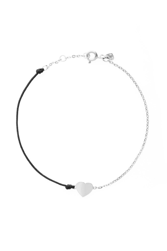 HalfHalf silver heart bracelet
